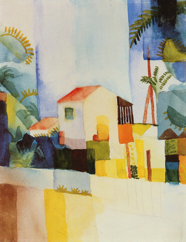 The Bright House od August Macke