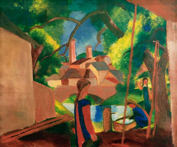 Children at a Well od August Macke