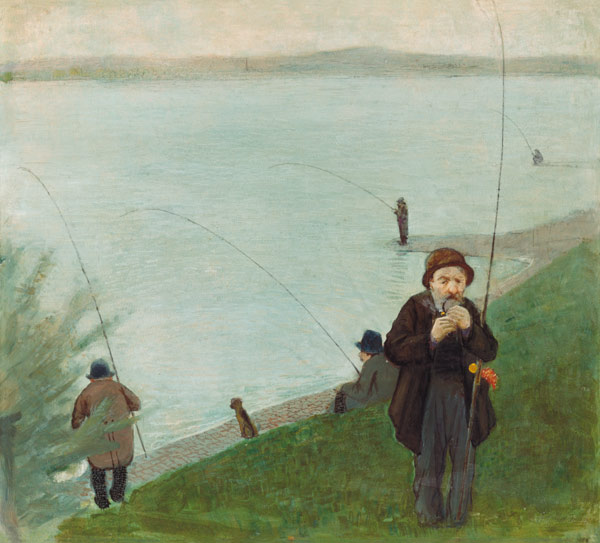 Angler at the Rhine od August Macke