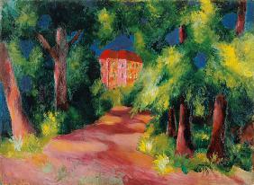 Red house at the park 1914