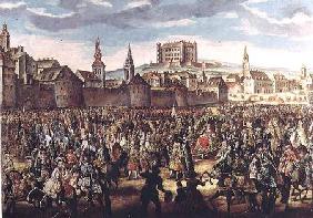 The Arrival of Empress Maria Theresa of Austria (1717-80) at Pressburg (Bratislava)