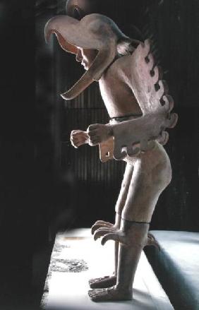 Eagle Man, found in the House of Eagles, north of the Templo Mayor