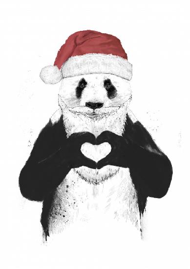 Santa panda