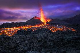 Fire at blue hour!