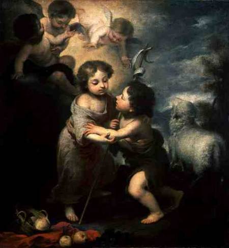 The Infants Christ and John the Baptist od Bartolomé Esteban Perez Murillo