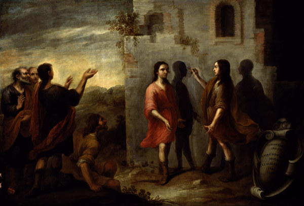 Invention of Painting / Murillo / c.1660 od Bartolomé Esteban Perez Murillo