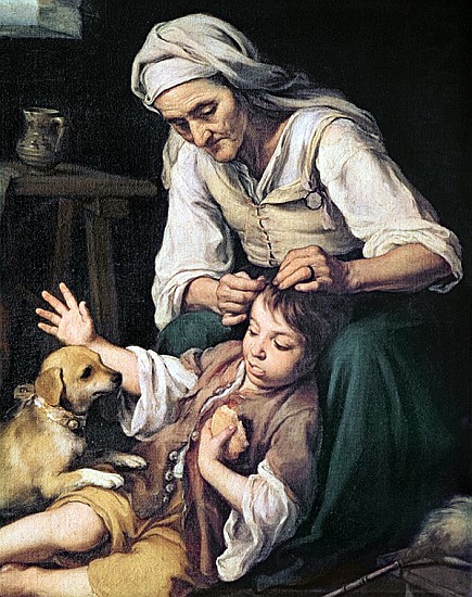 ''La Toilette Domestique'', 1670-75 od Bartolomé Esteban Perez Murillo