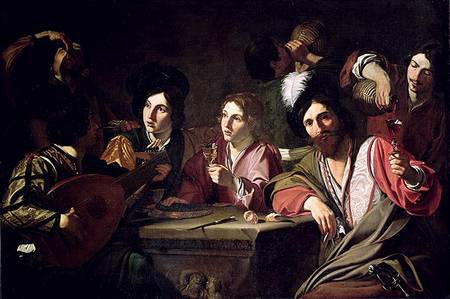 Meeting of Drinkers od Bartolomeo Manfredi