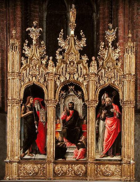 Triptych of Saint Mark od Bartolomeo Vivarini
