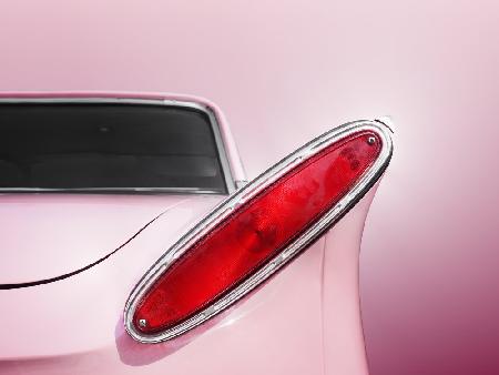 US classic car 1961 Comet tail fin abstract