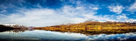 Taleghan Lake, Alborz, Iran.