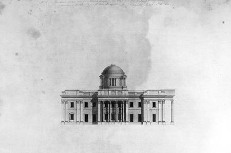 Elevation of Side Front of a house, 1815 od Benjamin Dean Wyatt