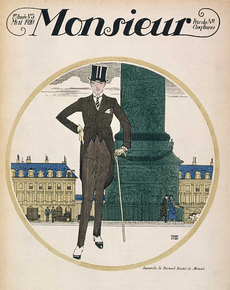 Cover of Monsieur magazine, May 1920 od Bernard Boutet de Monvel