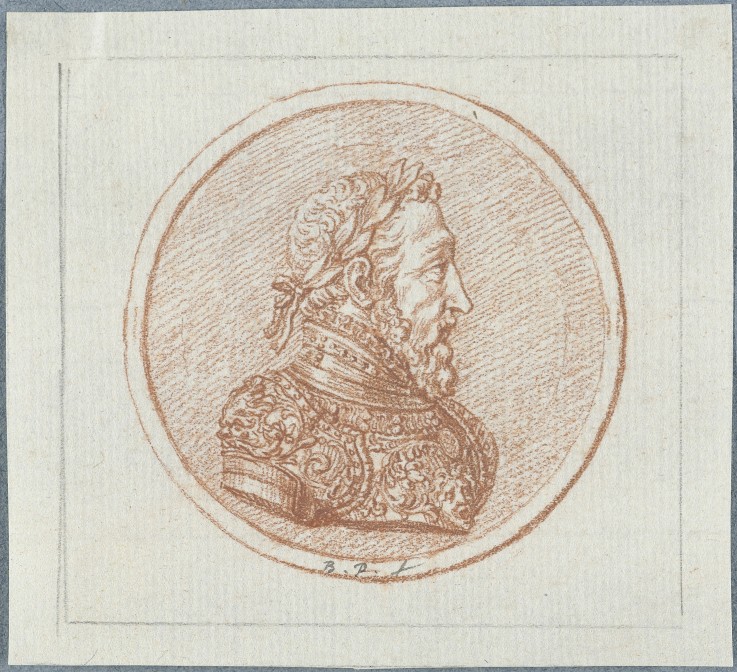 Portrait of King Henry II of France od Bernard Picart