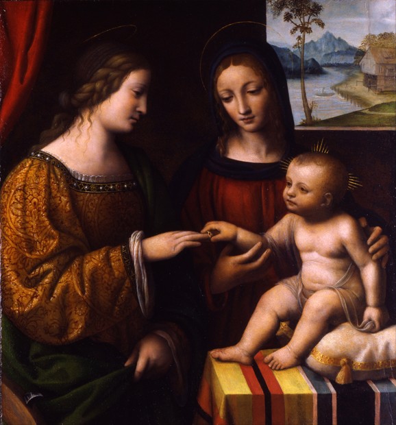 The Mystical Marriage of Saint Catherine od Bernardino Luini