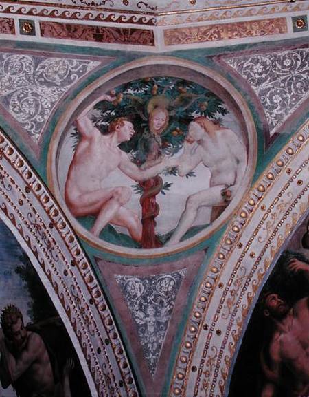 Original Sin, from the pendentive of the dome od Bernardino Luini