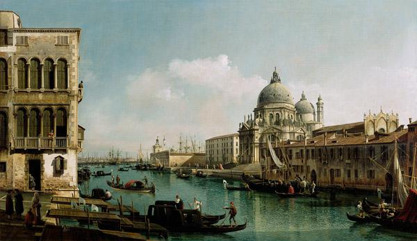 Pohled na Grand Canal a Punta della Dogana