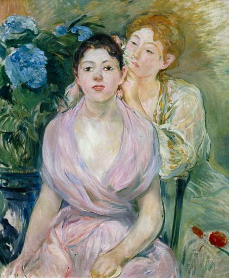 The Hortensia, or The Two Sisters od Berthe Morisot