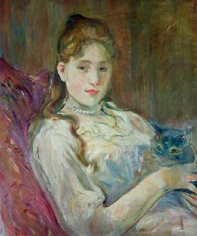 Girl with cat