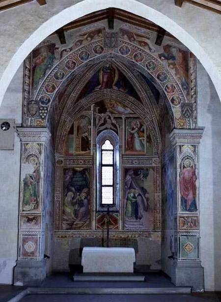 Chapel decorated with stories from the Old and New Testaments od Bicci  di Lorenzo