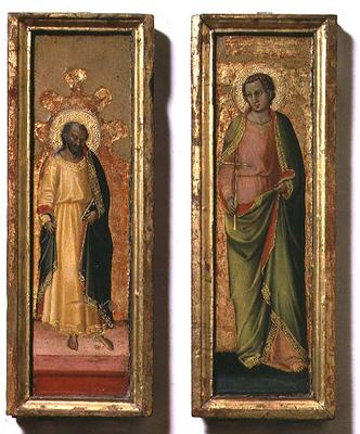 St. Peter and St. Paul (tempera on panel) od Bicci  di Lorenzo