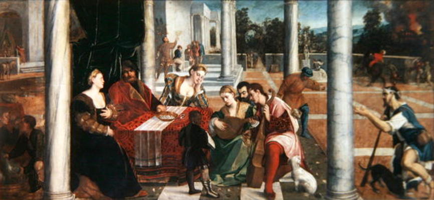 Lazarus the Beggar, c.1543-45 (oil on canvas) od Bonifacio  Veronese