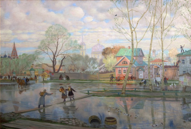 Spring od Boris Michailowitsch Kustodiew