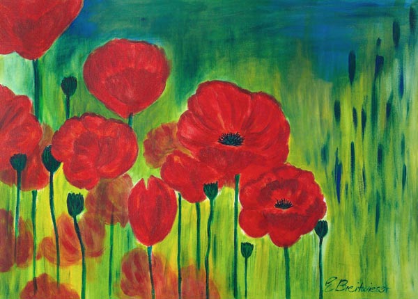 Poppies od Elfriede Breitwieser