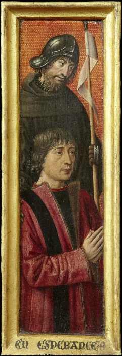 Portrait of Willem van Overbeke with Saint William od Brügger (?) Meister um 1485/90