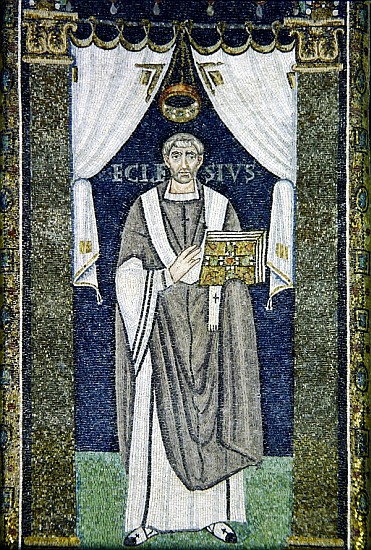 Ecclesio, a bishop of Ravenna od Byzantine School