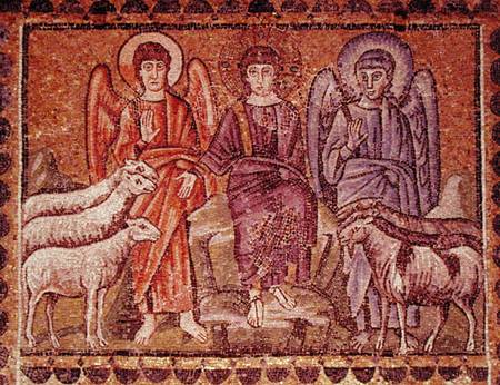 The Parable of the Good Shepherd Separating the Sheep from the Goats, Scenes from the Life of Christ od Byzantine School