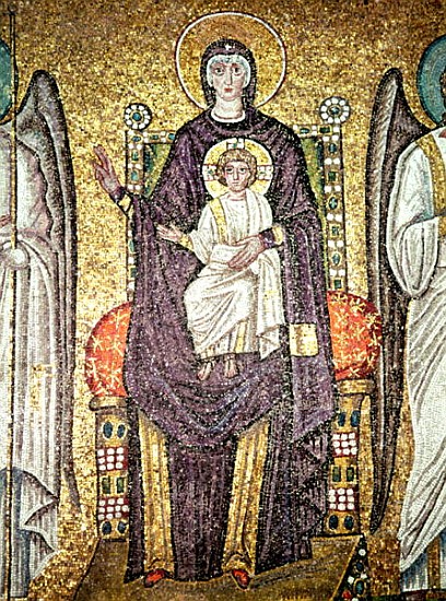 Virgin and Child, from the Procession of the Martyrs in the nave od Byzantine School