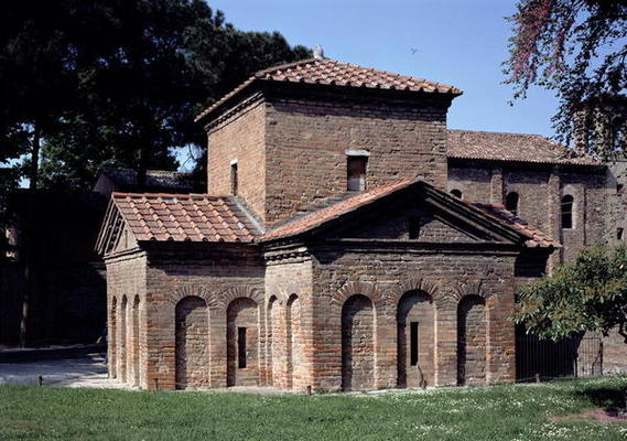 Rear facade of the tomb, mid 5th century (photo) od Byzantine School, (6th century)