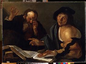 Heraclitus and Democritus