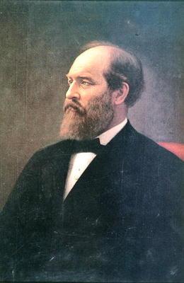 James A. Garfield (1831-81) (oil on canvas)