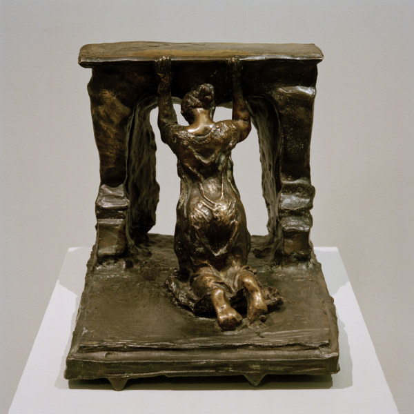 Woman Kneeling in front of a Fireplace od Camille Claudel