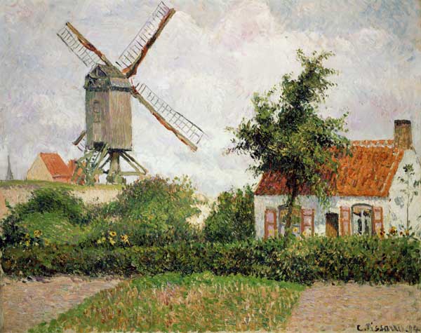 Windmill in Knocke (Belgium) od Camille Pissarro