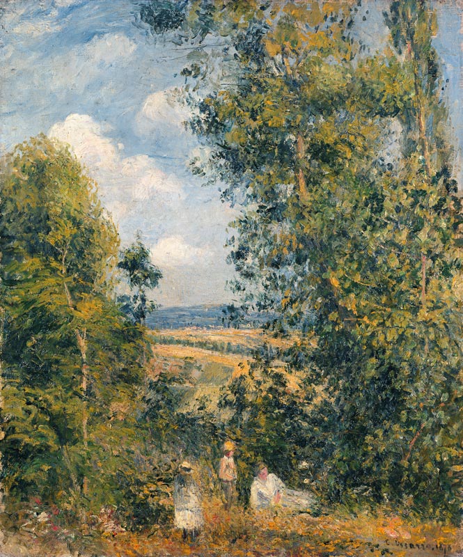 A Rest in the Meadow od Camille Pissarro
