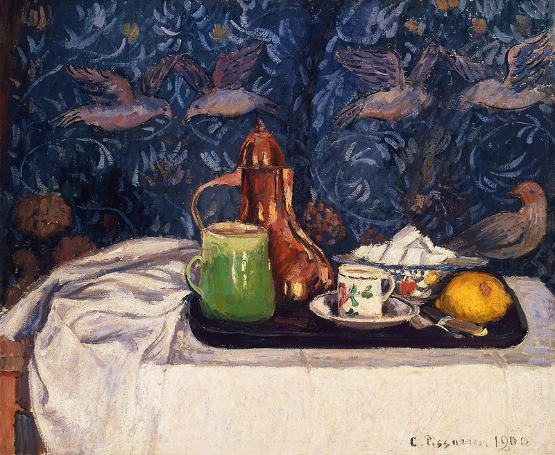Still Life with a Coffeepot od Camille Pissarro