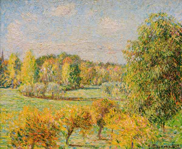 C.Pissarro / Autumn Mood with Nut Tree.. od Camille Pissarro