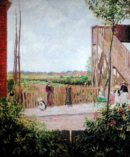 The Footbridge, Bath Road, Bedford Park od Camille Pissarro