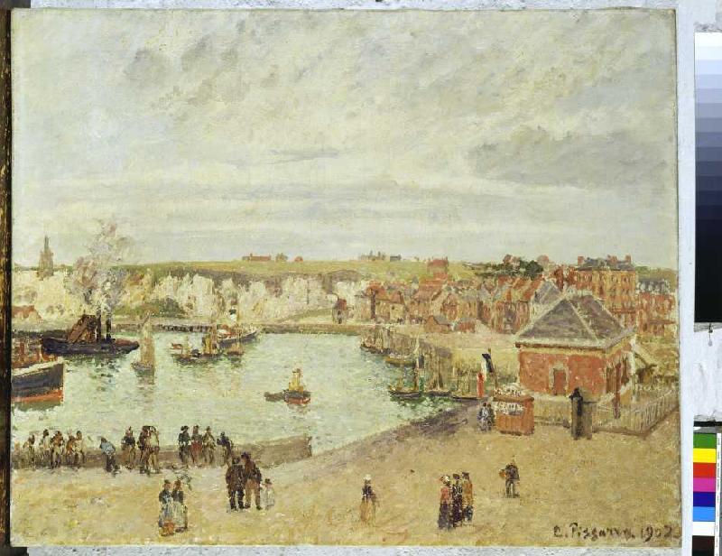 The port of Dieppe od Camille Pissarro