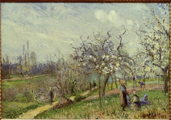 Pissarro/ Blühender Obstgarten/ 1872 od Camille Pissarro