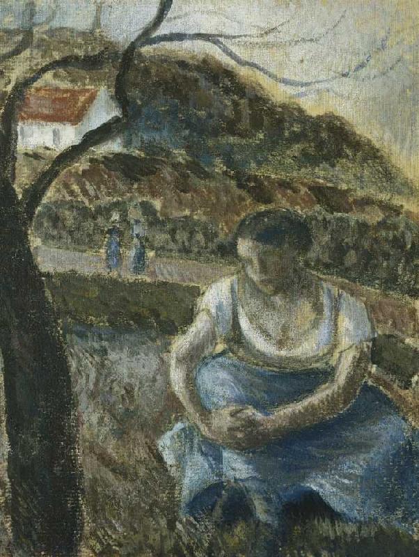Sitzende Bäuerin (Paysanne Assise) od Camille Pissarro
