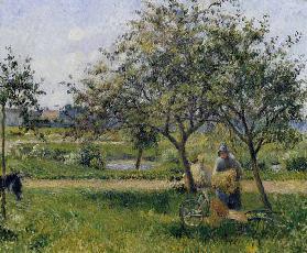 C.Pissarro / The Wheelbarrow / c.1881