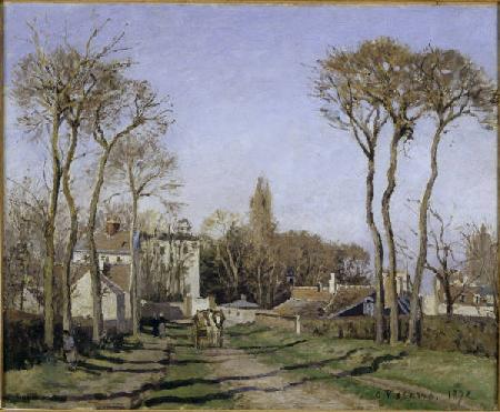 C.Pissarro / Entrance to Voisins / 1872