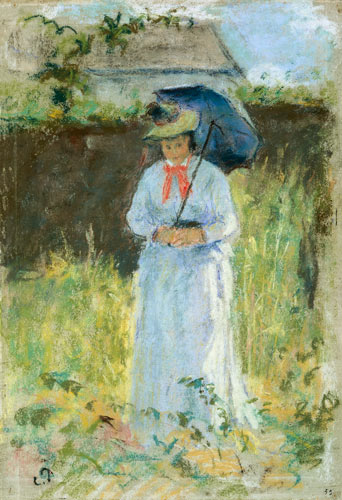 Woman with a Parasol od Camille Pissarro