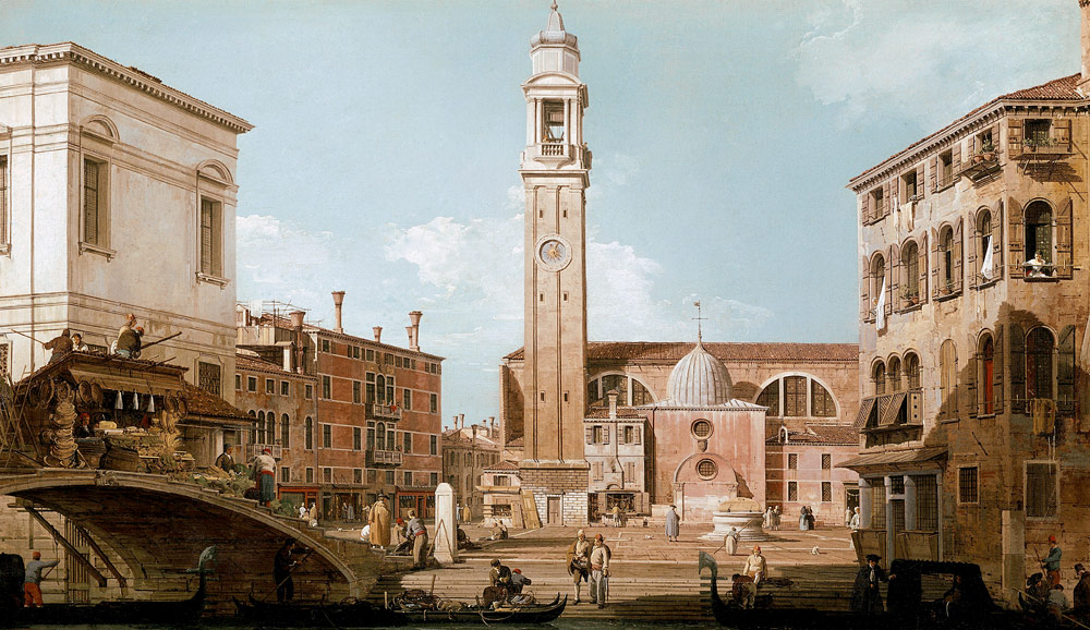 The Campo Santi Apostoli od Giovanni Antonio Canal (Canaletto)