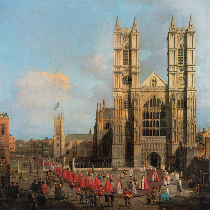 Procession of the Knights of the Bath od Giovanni Antonio Canal (Canaletto)
