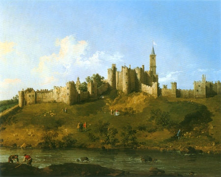 Alnwick Castle od Giovanni Antonio Canal (Canaletto)